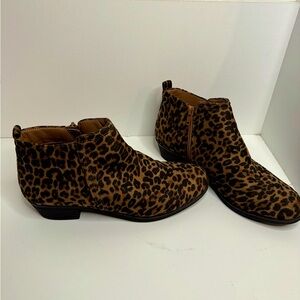 Cheetah Print Ankle Boots